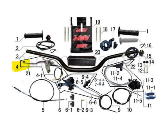 SSR Motorsports Clutch Lver with Perch SR189 SR150 2016+ A00543-05-00