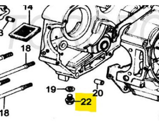 SSR Motorsports OEM Oil Drain Bolt SR70 SR110 SR125 A01102-09-00