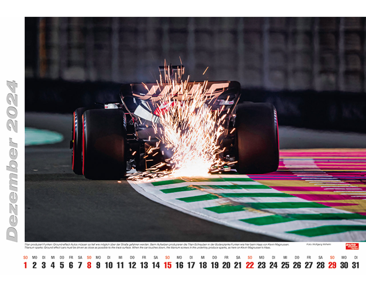 Formula 1 2024 F1 21"x17" Auto Motor Sport Calendar F1-CAL