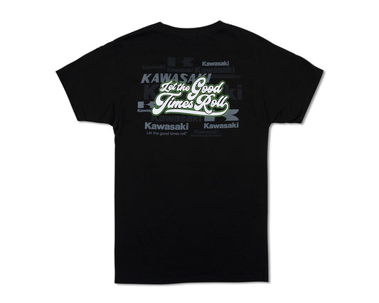 Kawasaki Heritage Vintage Logo T-Shirt Black