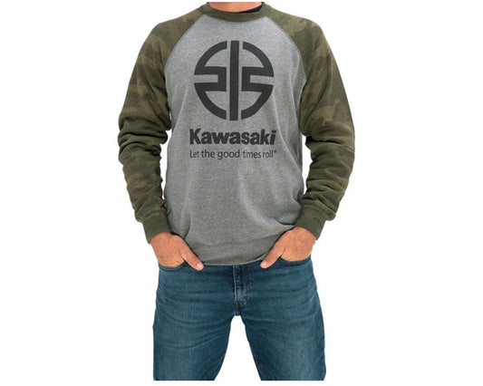 Kawasaki River Mark Logo Camo Crewneck Sweatshirt