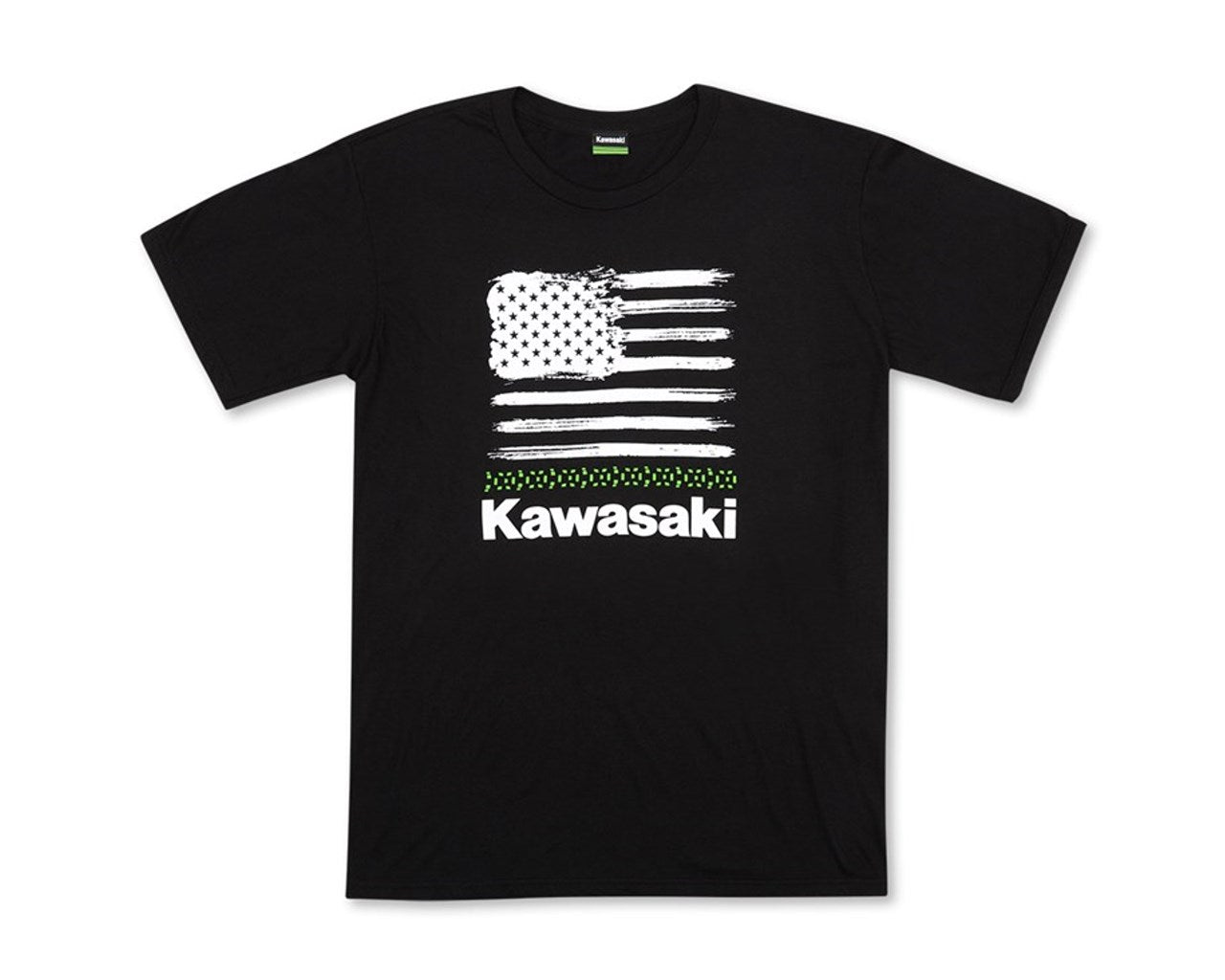 Kawasaki USA FREEDOM FLAG T-SHIRT Black