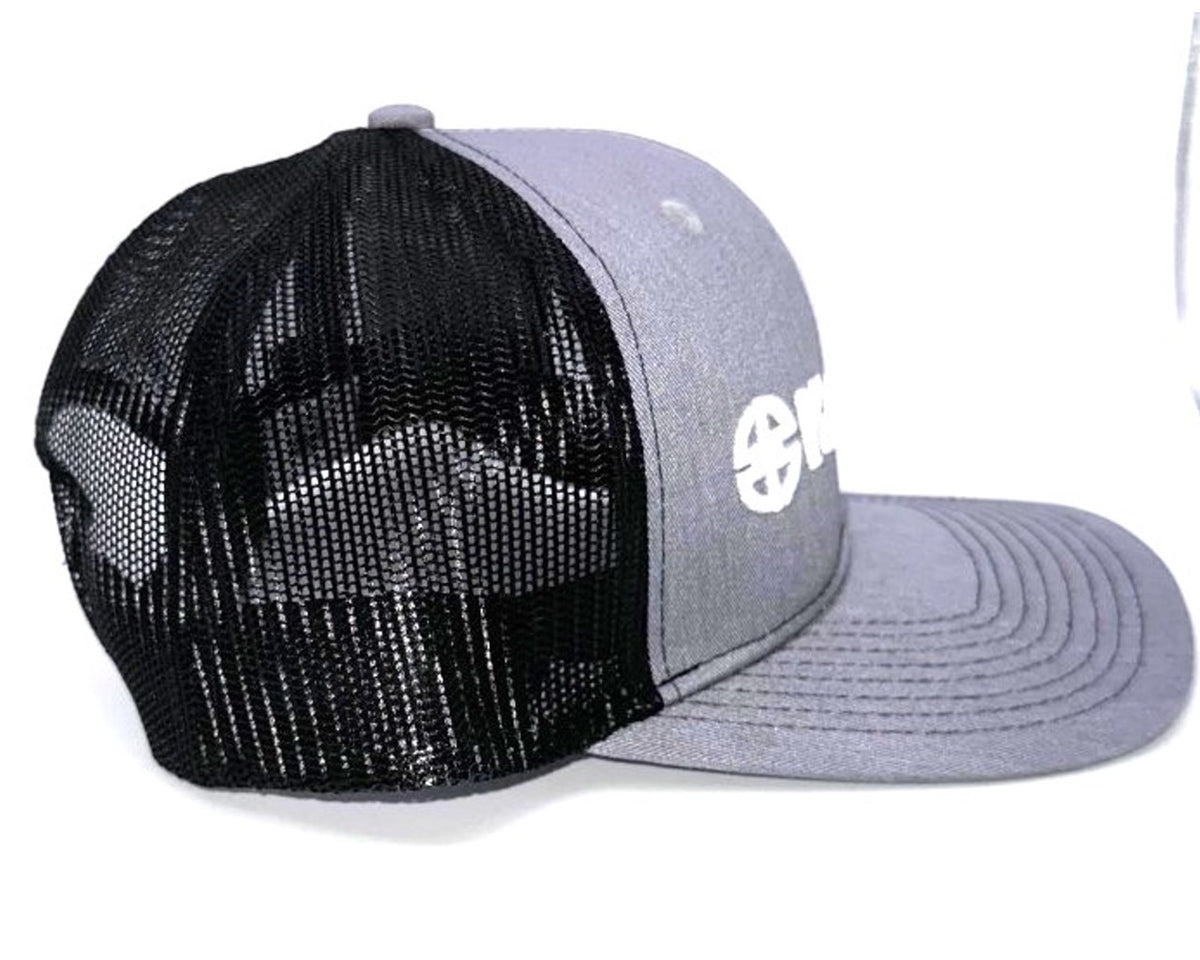 Kawasaki River Mark Logo Trucker Snapback Cap K003-4117-GY-NS