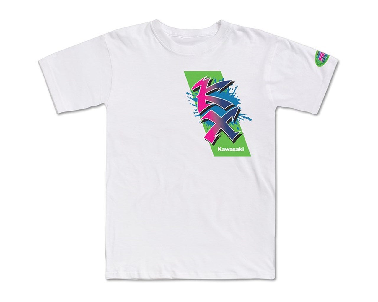 Kawasaki 50th Anniversary KX Logo Vintage T-Shirt White