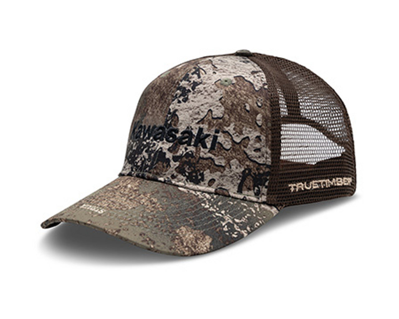 Kawasaki TrueTimber Strata Camo Back Mesh Baseball Cap Adult K004-4120-BRNS