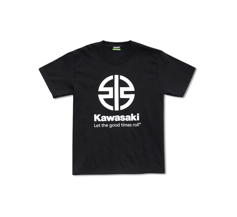Kawasaki River Mark Logo Black Youth T-Shirt