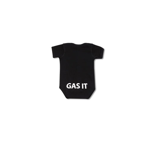 Kawasaki River Mark Logo Baby Onesie Black