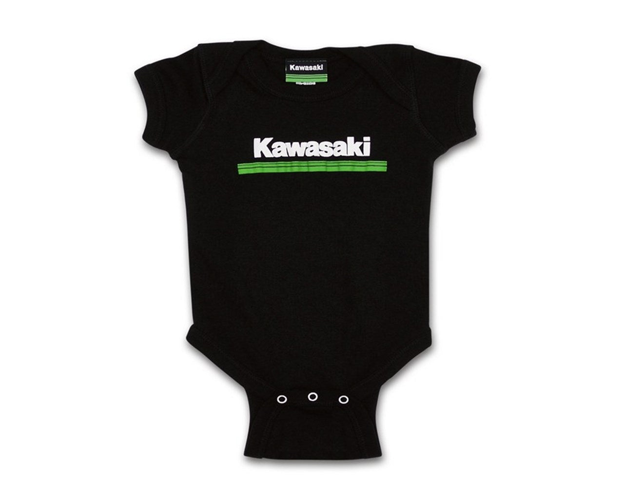 Kawasaki Infant 3 Green Lines Onesie K059-2549-BK24