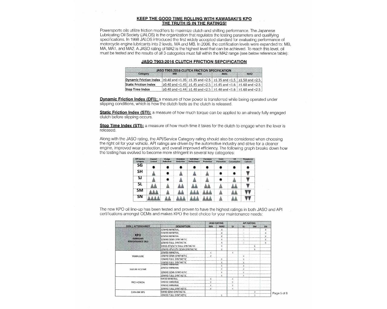 Kawasaki KPO Semi-Synthetic 4-Stroke Engine Oil, Quart, 10W-40 K61021-300-01Q