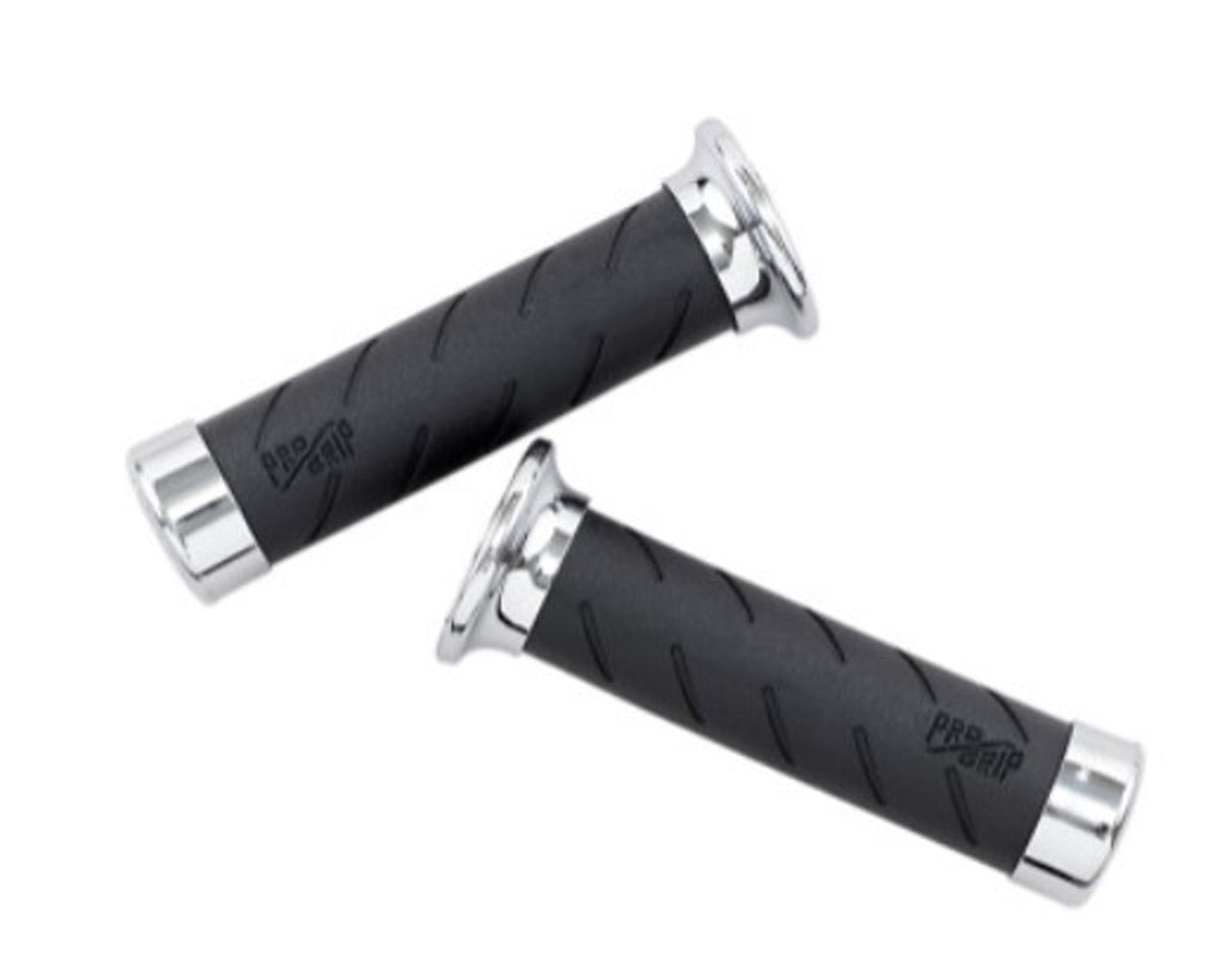 Progrip Custom Cruiser Grips Chrome 7/8" handlebars PG862-78