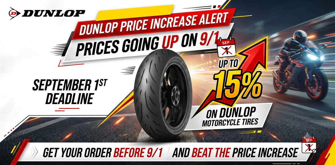 Beat the September 1st Dunlop Tire Price Increase