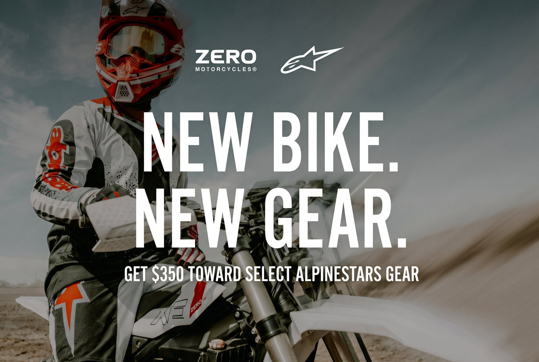Get a New Zero XB or XE - Score $350 of Free Alpinestars Gear!