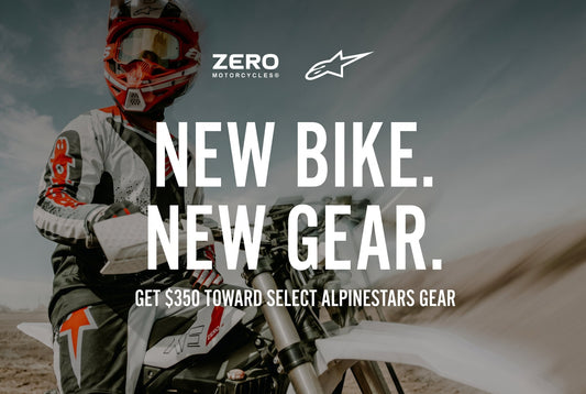 Get a New Zero XB or XE - Score $350 of Free Alpinestars Gear!