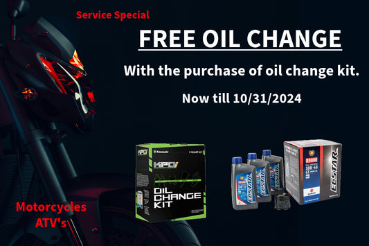 Free Oil Change Now Till 10/31/2024