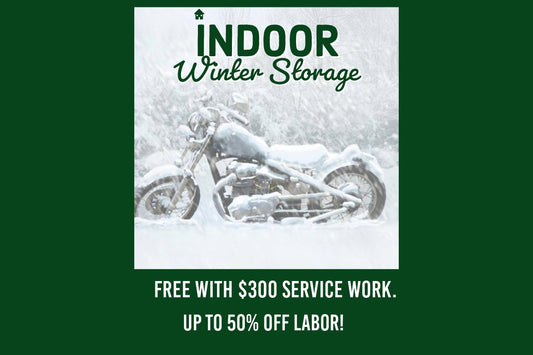 Indoor Motorcycle Storage and Winter Service Specials