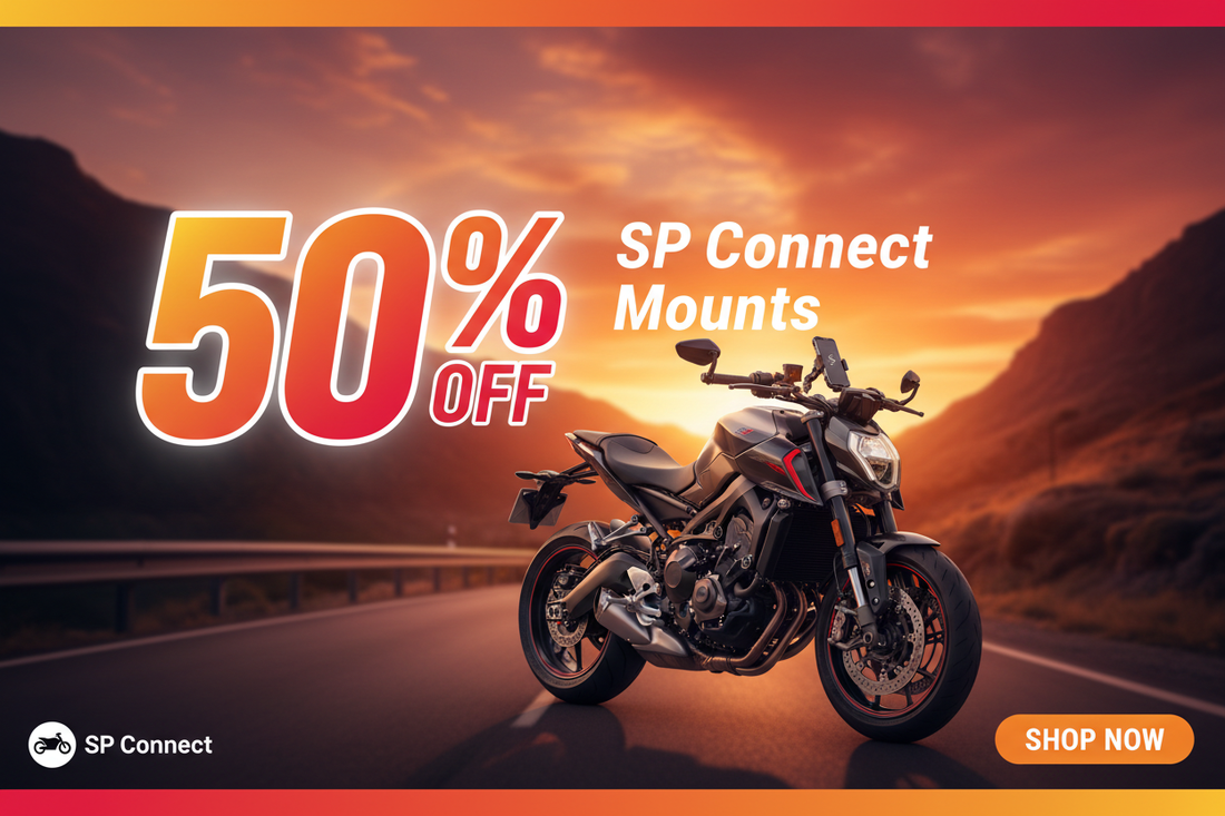 Gear Up Your Ride: SP Connect Motorcycle Mounts Closeout Holiday Sale!