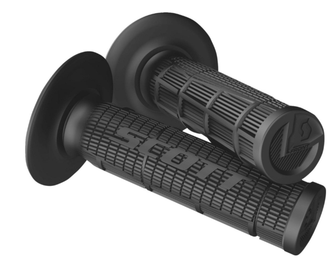 Scott Radial Half Waffle Motorcycle Grips BLACK 7/8" 233927-0001