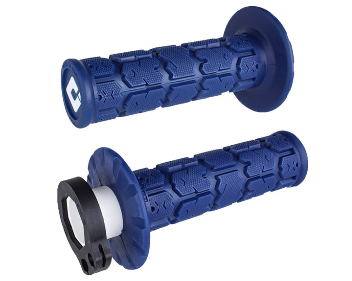 ODI Motorcycle Grips V2 Rogue Lock On Dark Blue H36RGDU