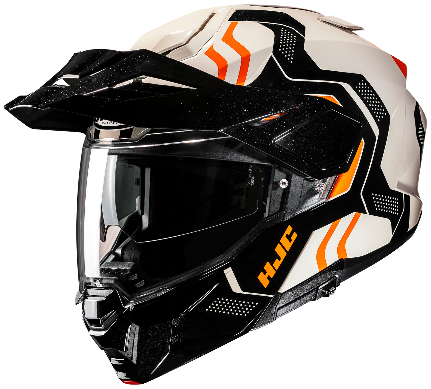 HJC I 80 Adventure Modular Helmet MC-7 Velly Sand/Black/Orange 