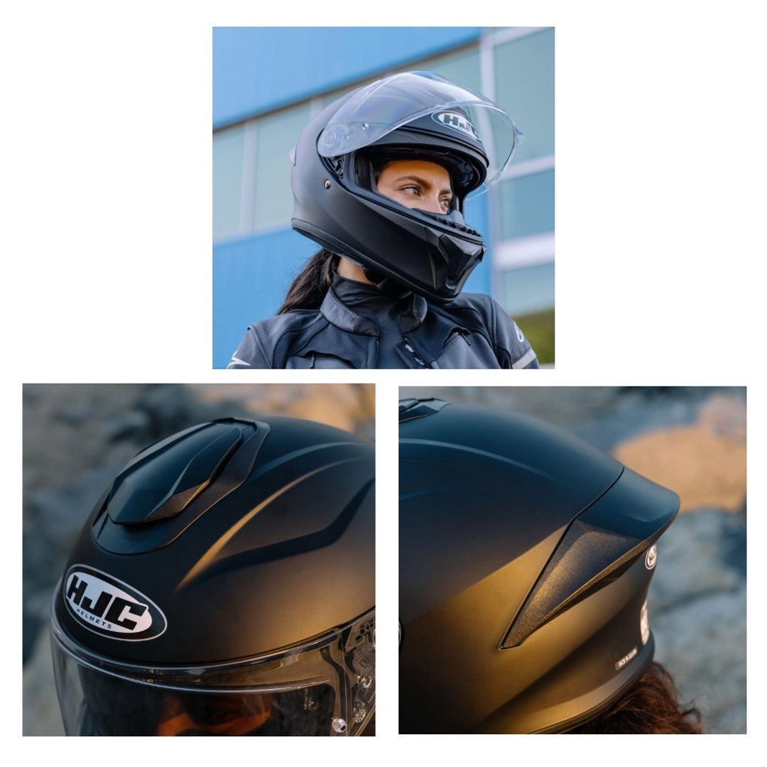 HJC C71 Motorcycle Full-Face Helmet SF Black 