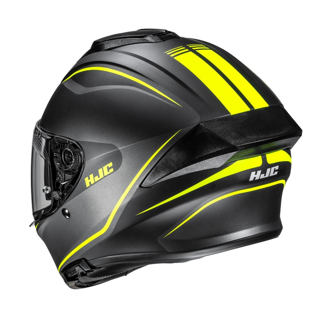 HJC C71 Motorcycle Full-Face Helmet Quez MC-3HSF Hi-Viz Gray 