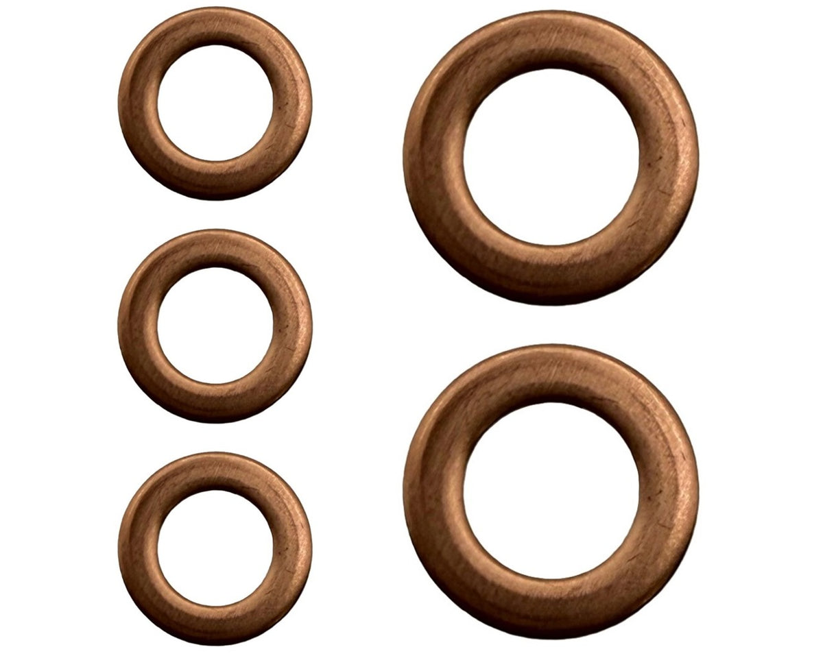Suzuki Oil Drain Bolt Copper Crush Washer Gasket KIT OF 5 Motorcycle/ATV 09168-08016