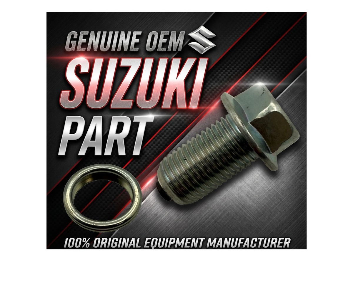 Suzuki Oil Drain Bolt Kit with Crush Washer Motorcycle/ATV 09247-12011