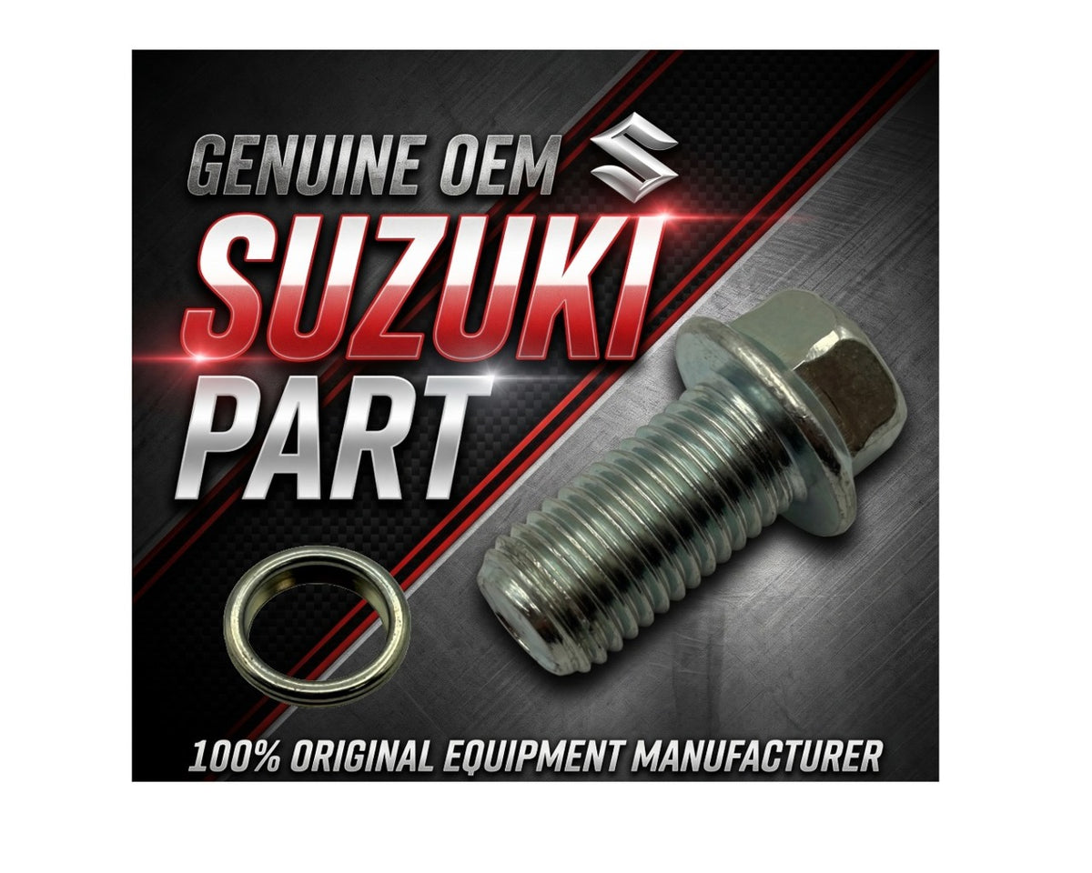 Suzuki Oil Drain Bolt Kit with Crush Washer Motorcycle/ATV 09247-12106