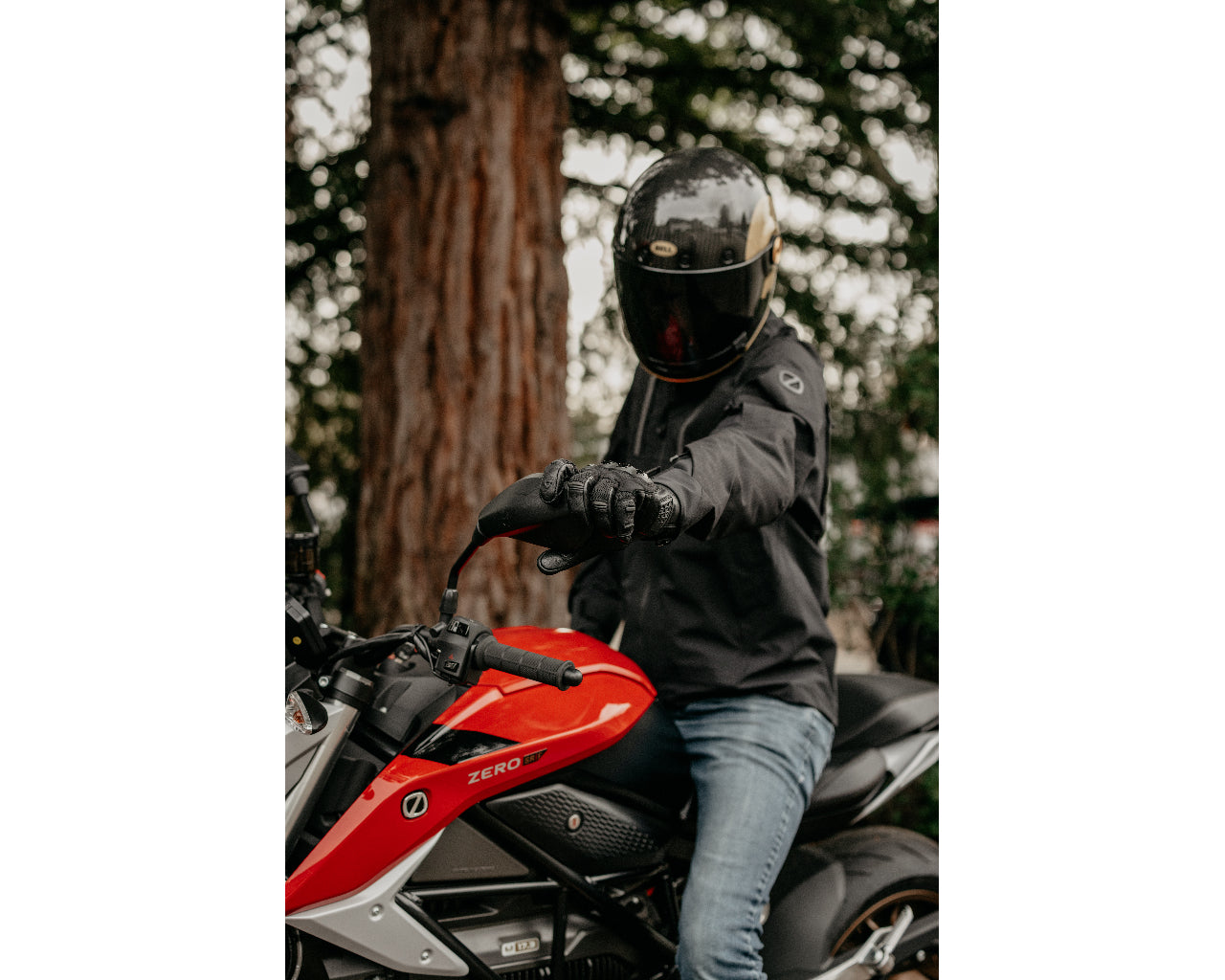 Zero Motorcycles By REV'IT Cartel Street Riding Mesh Gloves Black 