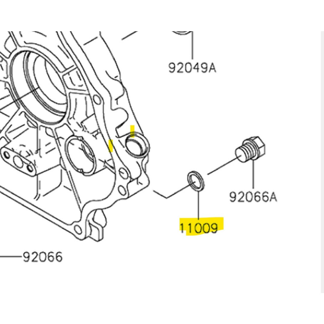 Kawasaki OEM Oil Drain Crush Washer Kit of 5 Mule SX 610 4010 11009-2175-KIT