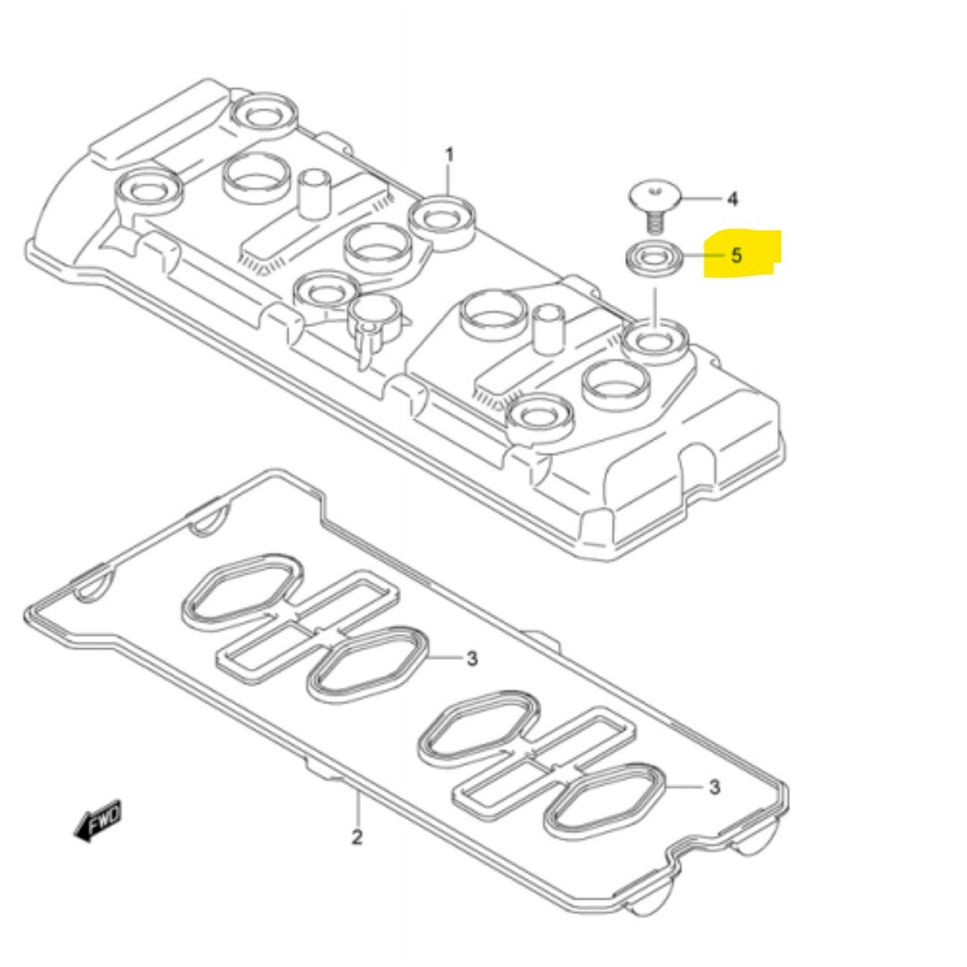 Suzuki Cylinder Head Bolt Gasket Kit of 6 11191-27E00 KIT 6
