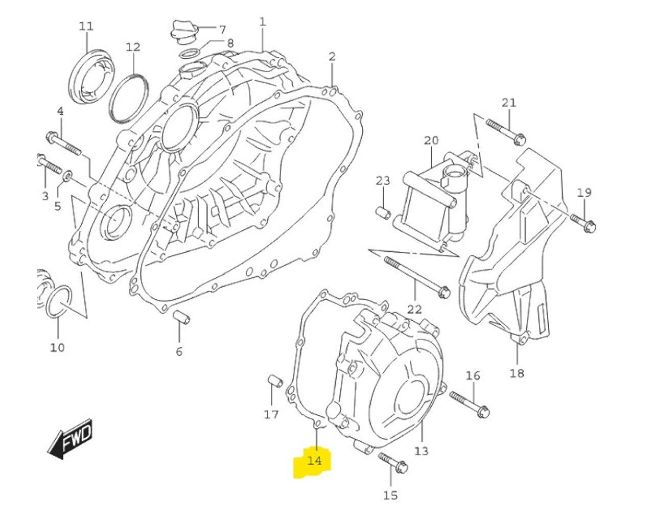 Suzuki Stator Cover Gasket GSXR1000 2017+ 11483-17K00