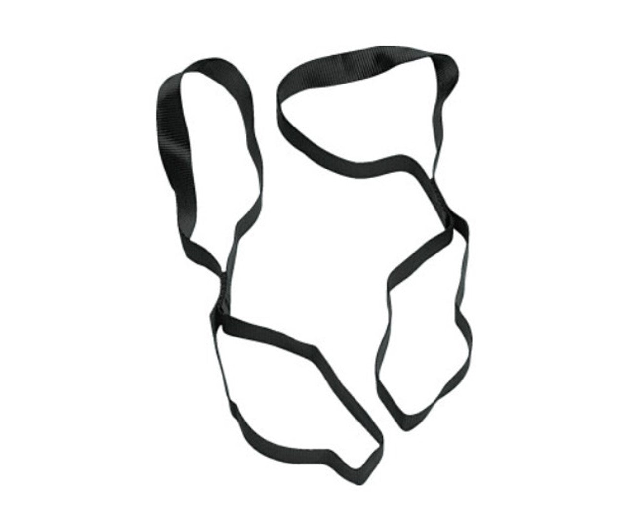 KCS Moto 1" Wide Tie-Down Extensions Soft Tie Straps Black Nylon 13-0002