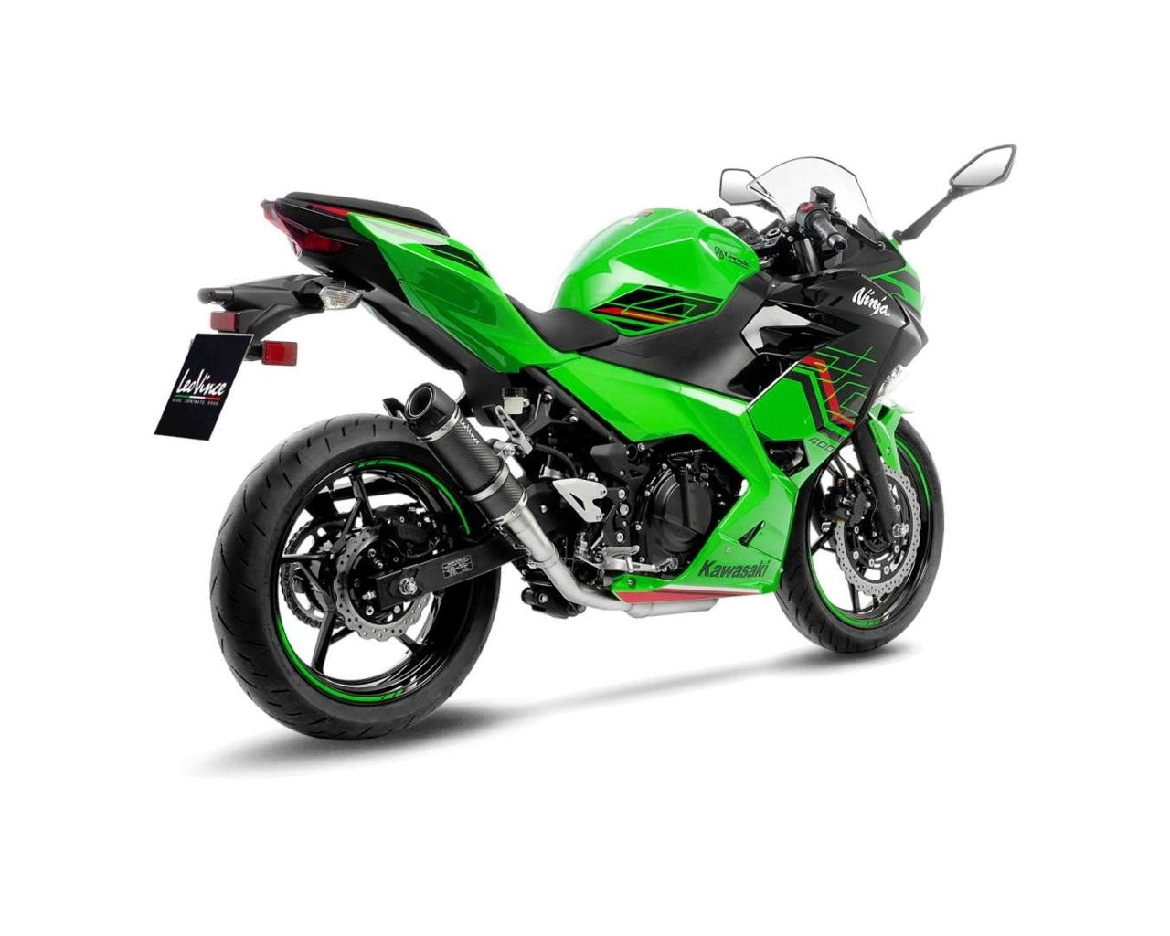 Kawasaki LeoVince GP Corsa EVO Slip-On Black Muffler Ninja 500 Z500 3389EBU