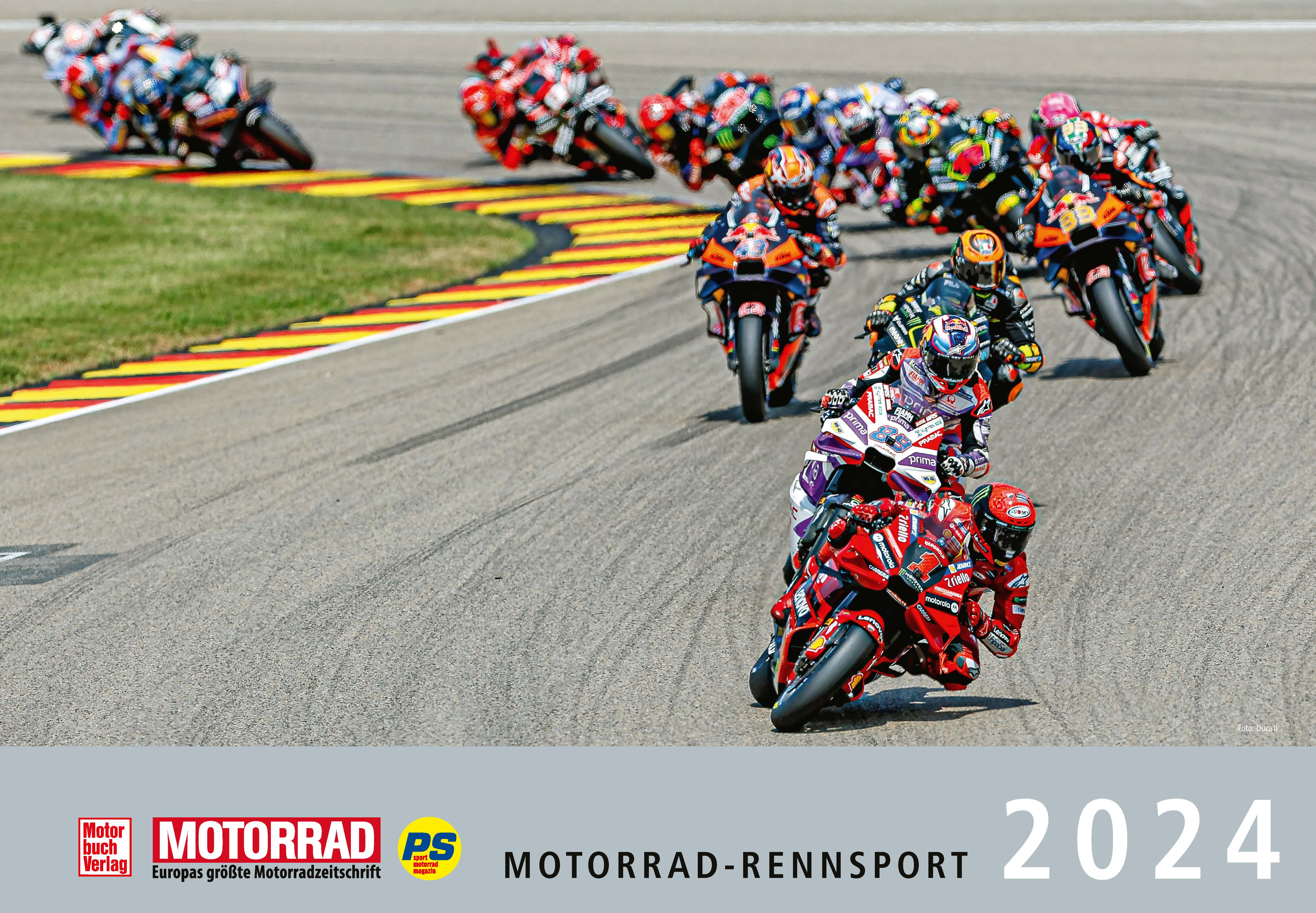 2024 MotorradRennsport MOTORRAD MotoGp 12 Month Motorcycle Racing Cal