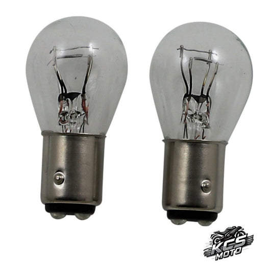 KCS Moto OEM 1157 Clear Bulb 12Volt Pack of 2 2060-0757
