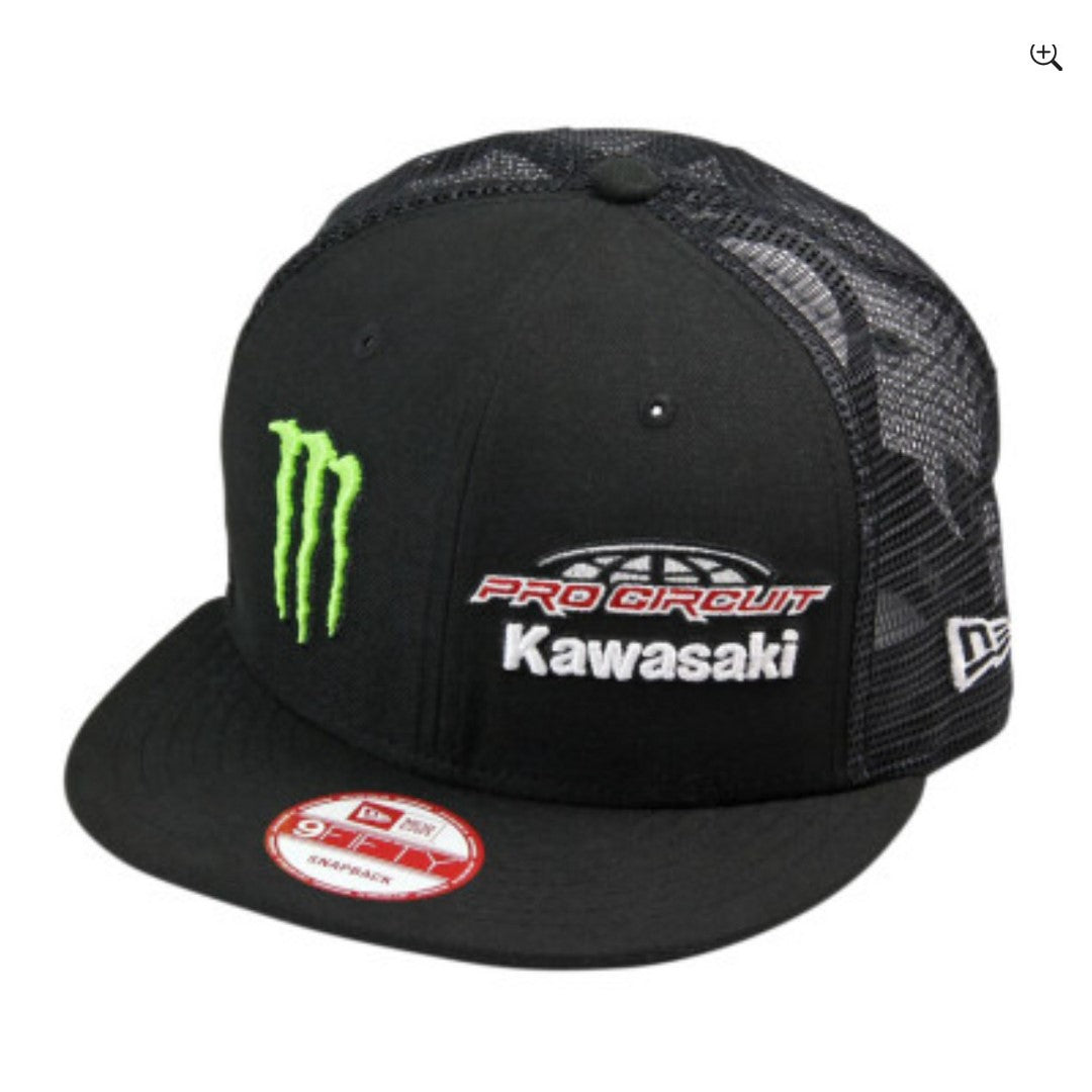 Kawasaki Pro Circuit Team Monster Trucker Mesh Hat Black 2501-2292