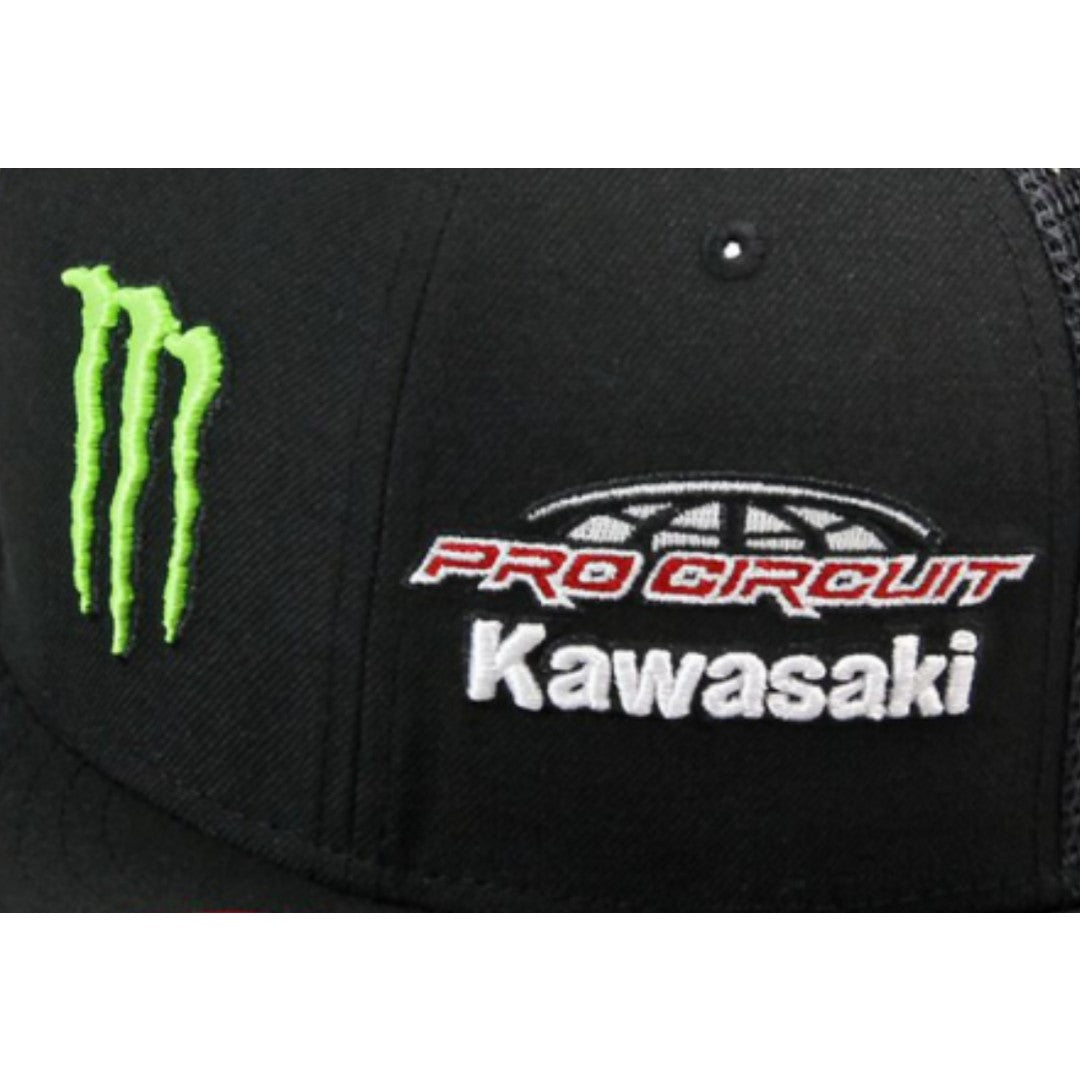 Kawasaki Pro Circuit Team Monster Trucker Mesh Hat Black 2501-2292
