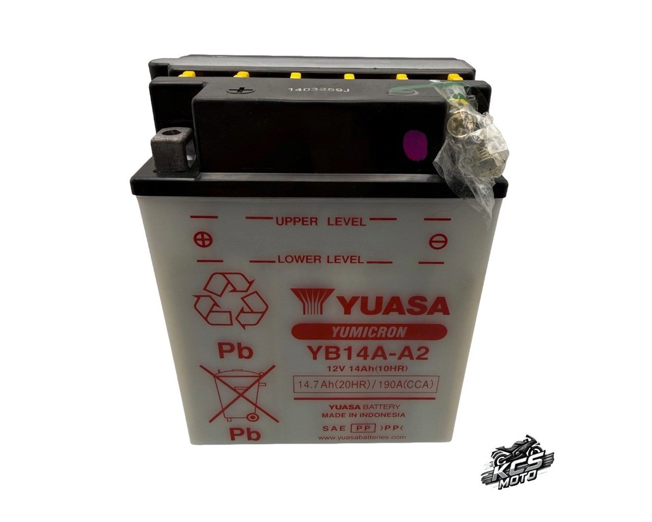 Kawasaki OEM Battery YB14A-A2 "Take off new" Mule SX 610  26012-1557