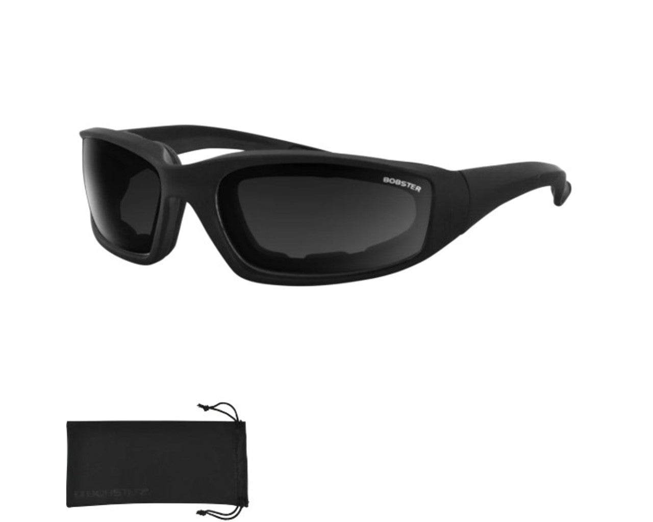 Bobster Foamerz 2 Sunglasses Matte Black Smoke Lens ES214