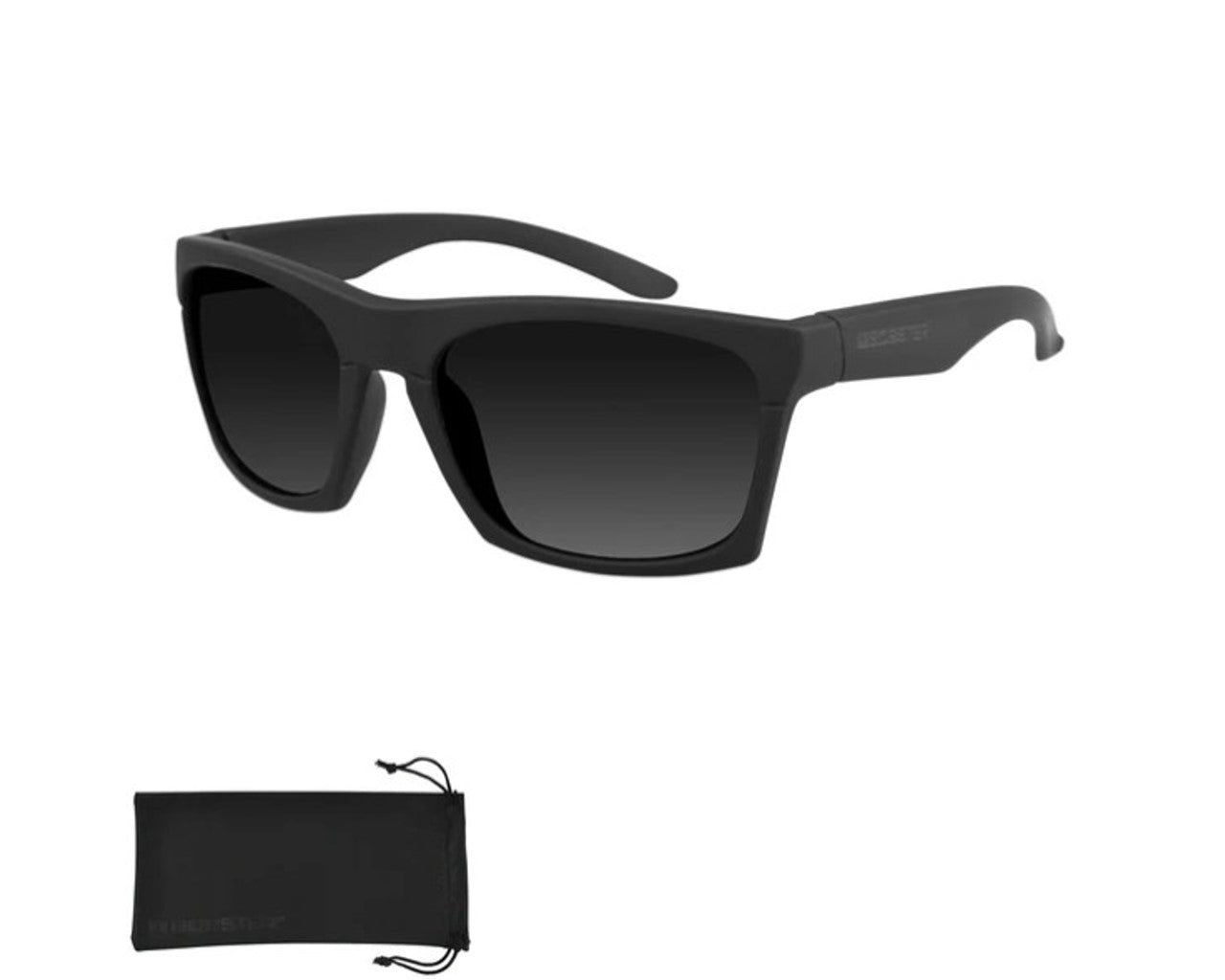 Bobster Capone Sunglasses Matte Black Smoke Lens ECAP001