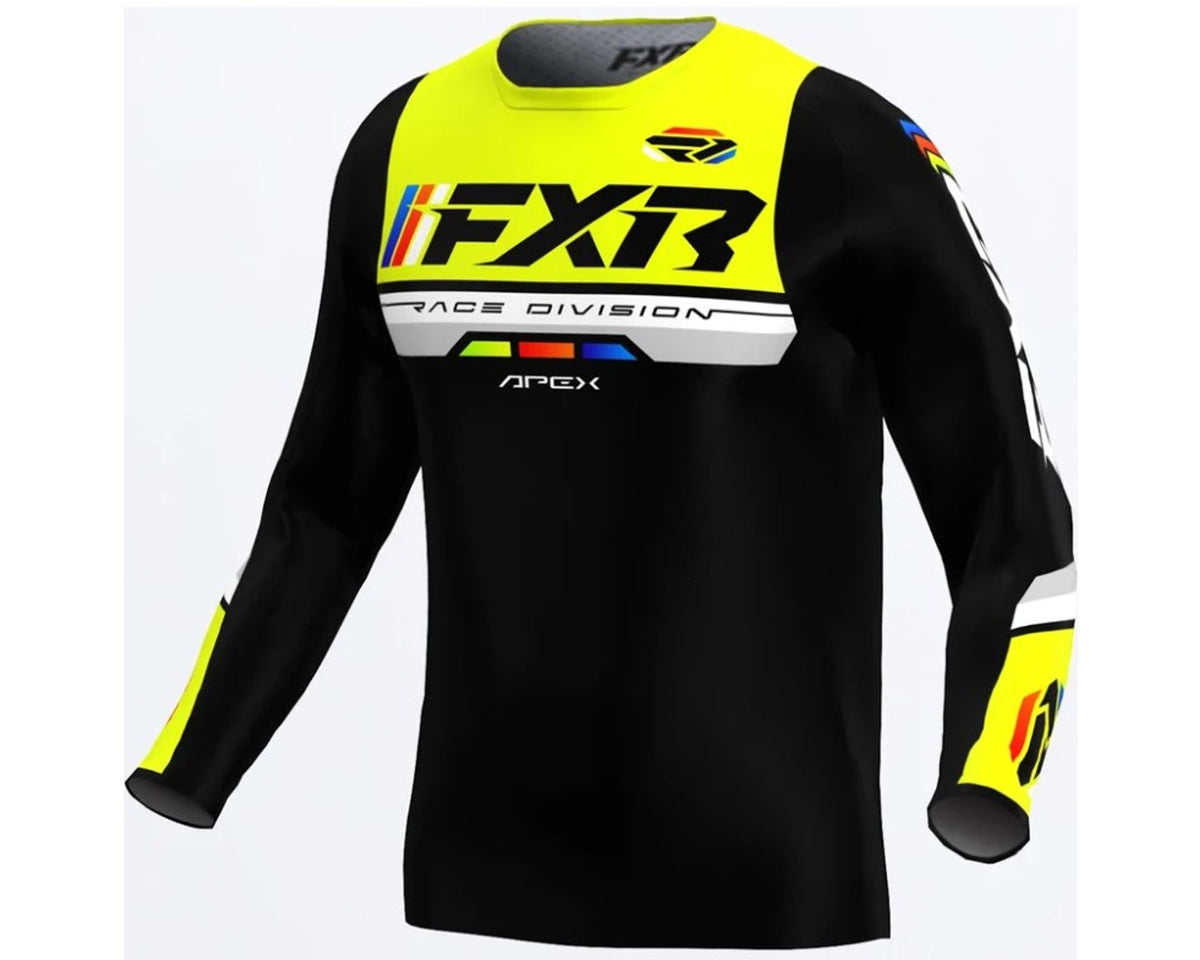 FXR Youth Apex MX Jersey HiViz Green 