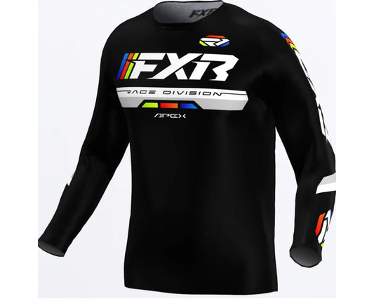 FXR Apex MX Motorcycle Riding Jersey  Black 