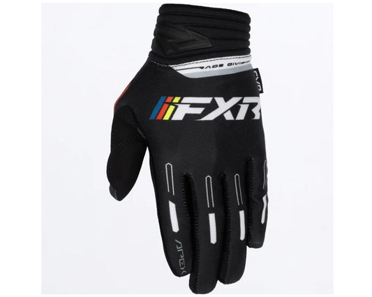 FXR Apex MX Gloves Black -  White 