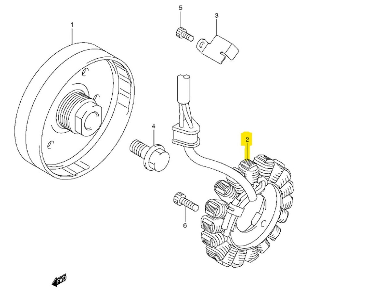 Suzuki Ricks Stator GSXR600 750 2006-2009 31401-01H11
