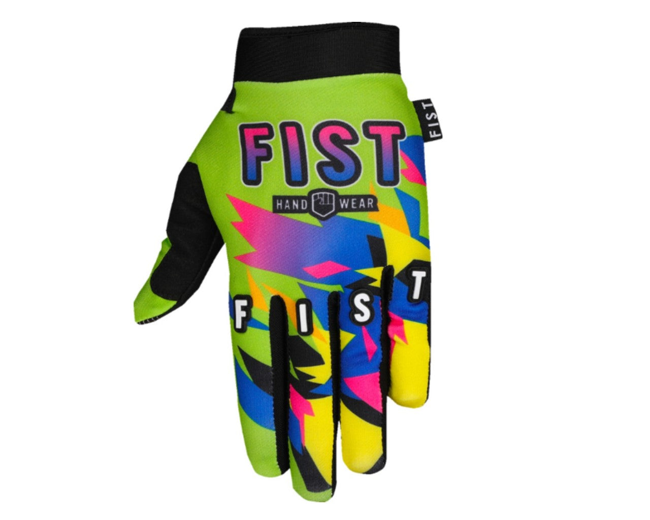 Fist Strapped 90's Motorcycle Gloves Black 