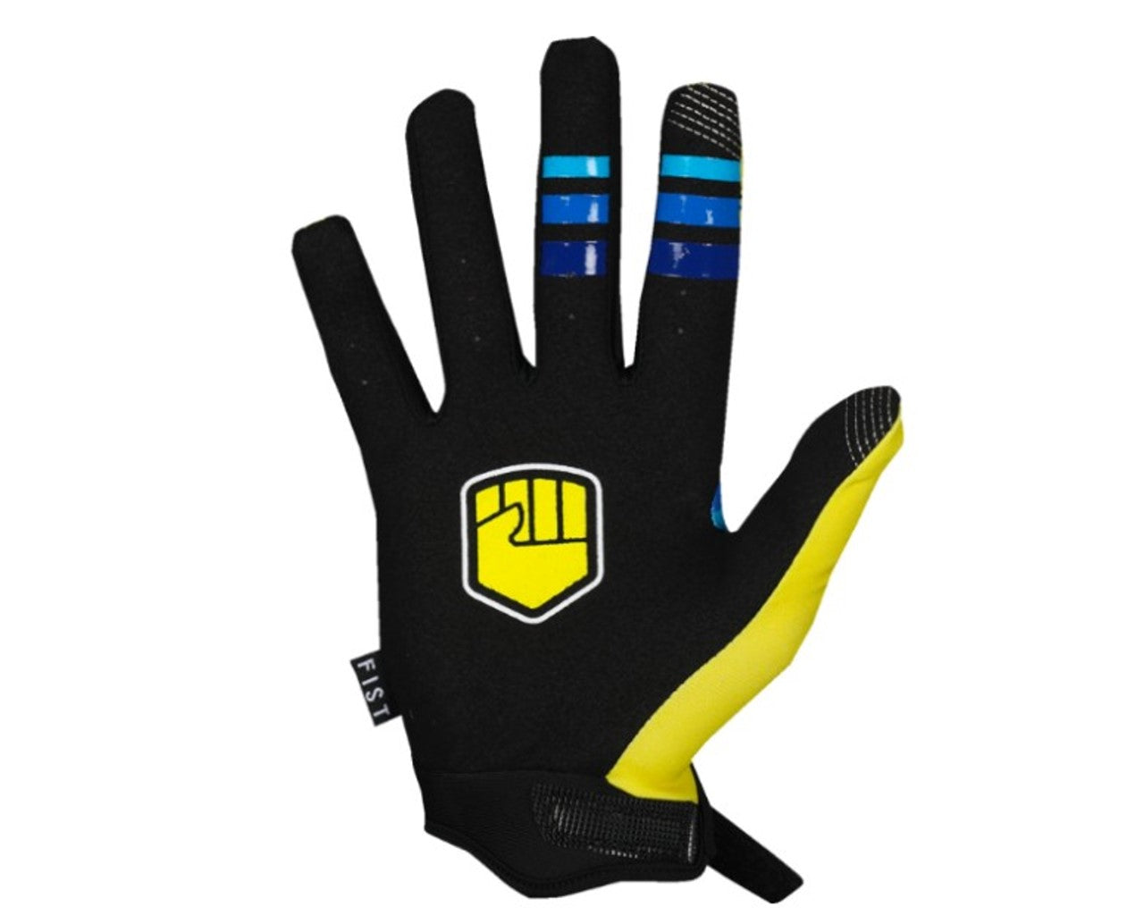 Fist Strapped 90's Motorcycle / ATV Gloves Suzuki  Yellow 