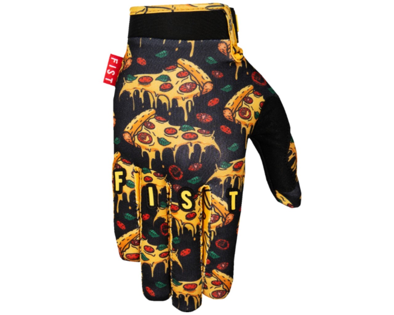 Fist Strapped Slice Of Heaven Motorcycle Gloves Black 