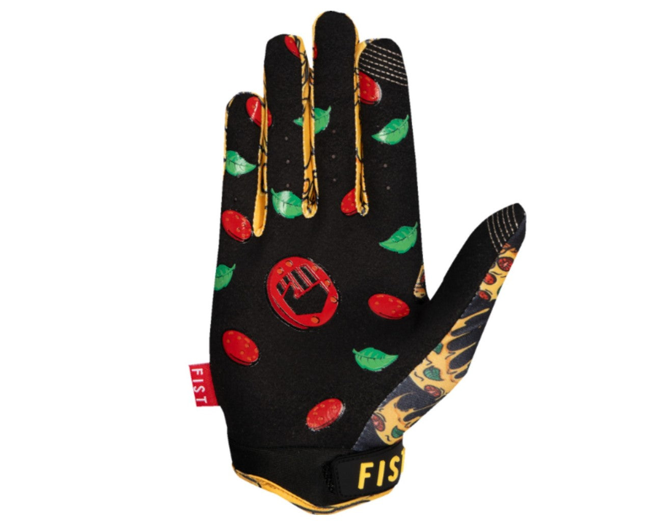 Fist Strapped Slice Of Heaven Motorcycle Gloves Black 