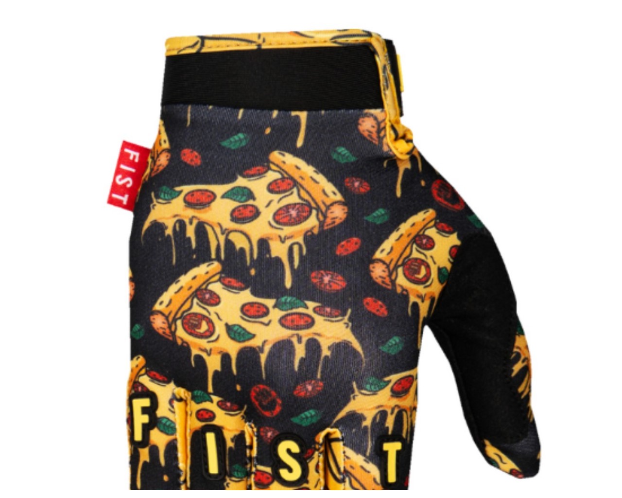 Fist Strapped Slice Of Heaven Motorcycle Gloves Black 